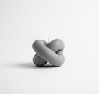 Gray Sculptural Knot Candle