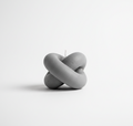 Gray Sculptural Knot Candle