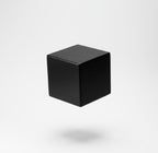 Black Minimalist Cube Vase