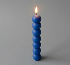 Blue Stacked Sphere Candle