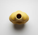 Yellow Abstract Donut Vase